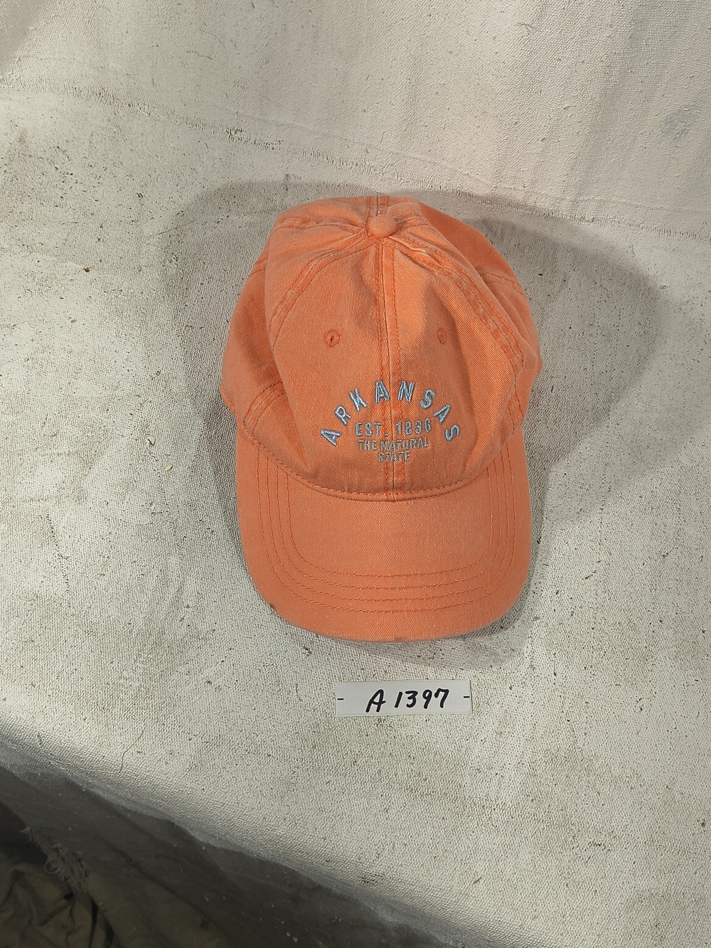 Unisex Arkansas Est 1836 Salmon Adjustable Baseball Cap By Home Free